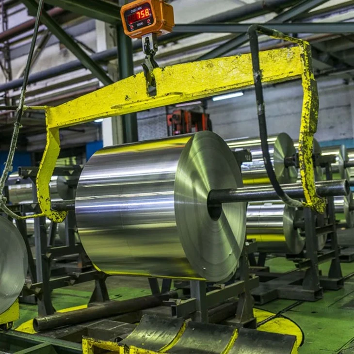 Rollo grande de papel de aluminio industrial 1235